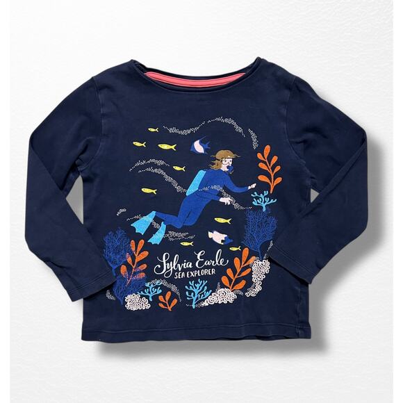 Piccolina Sylvia Earle Long Sleeved Tee, Size 4T - Picture 3 of 6